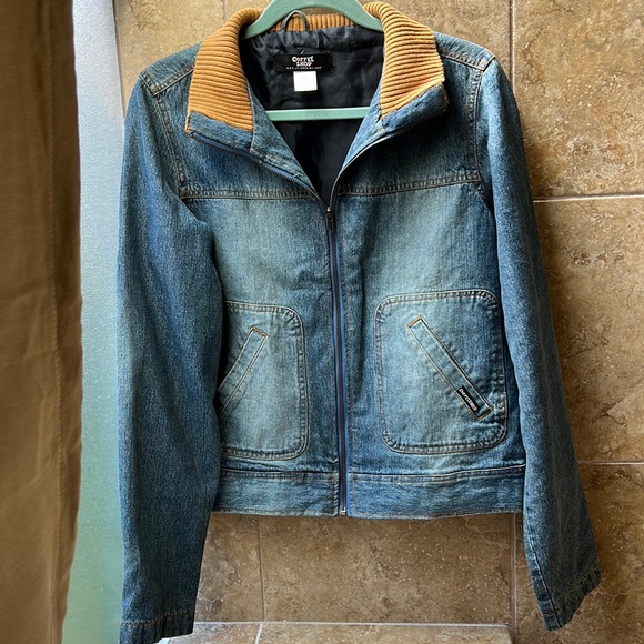 Jackets & Coats Coffee Shop Denim Chore Jacket With